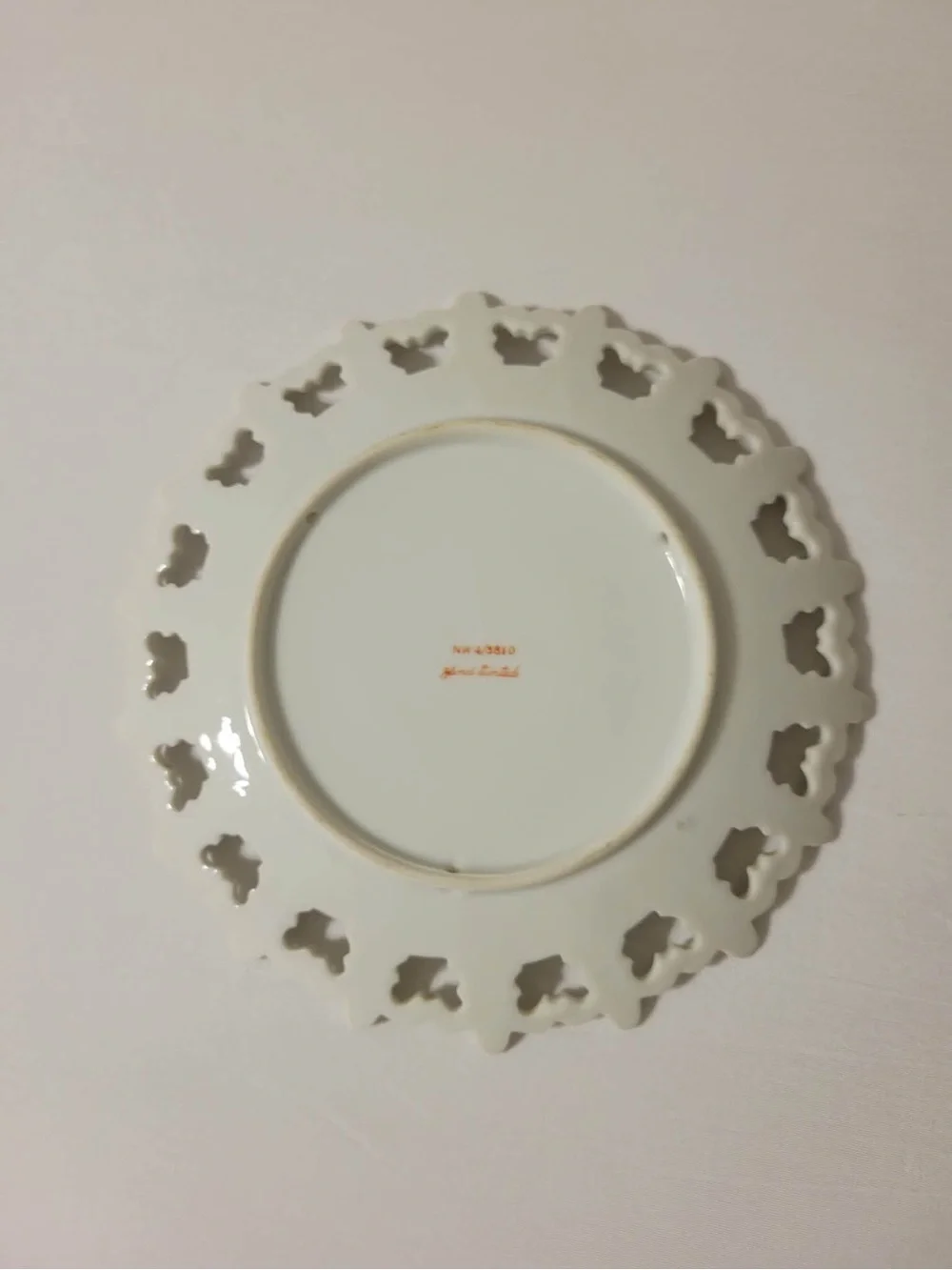 Vintage Hand-Painted Decorative Porcelain Plate